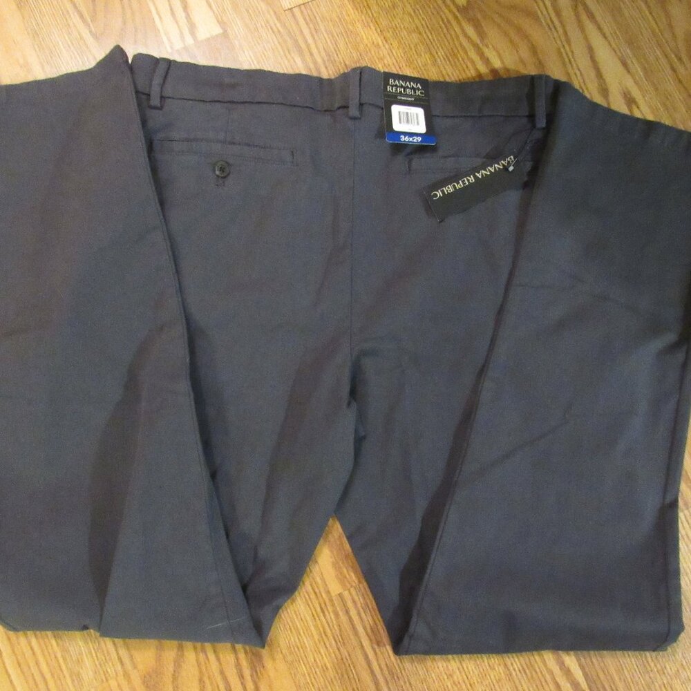 NWT Banana Republic Men's Gray Chino Pants 36x29